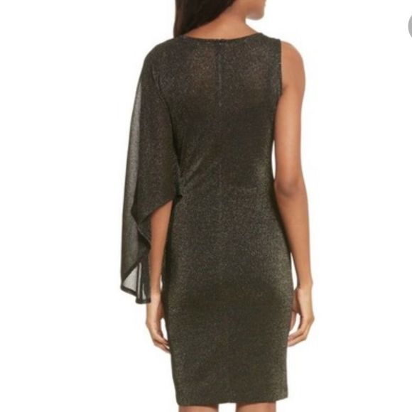 Ted Baker London Monyca Draped One Shoulder Sparkly Dress NWT - Picture 3 of 10